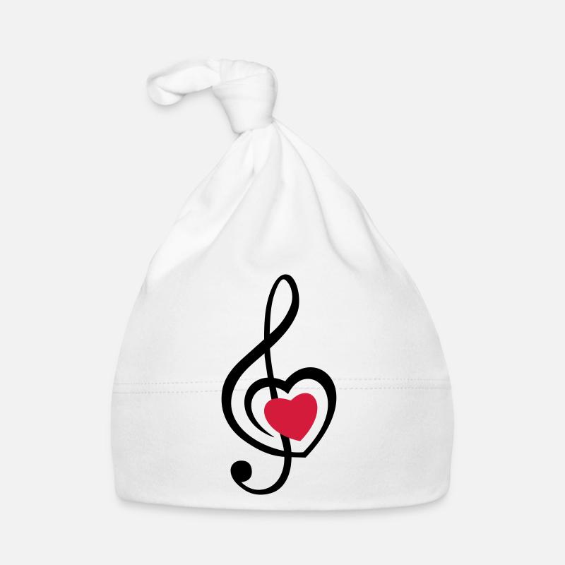 musik rote herz Baby Bio-Mütze