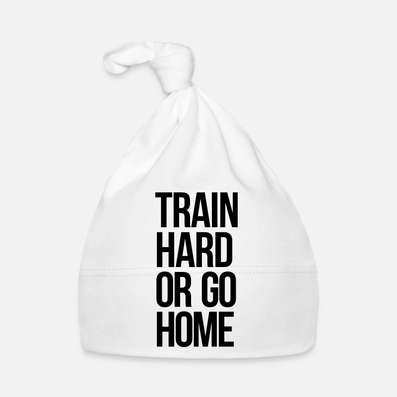 train hard Baby Bio-Mütze