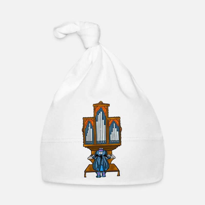 Cameron le lapin joue de l'orgue Bonnet bio Bébé