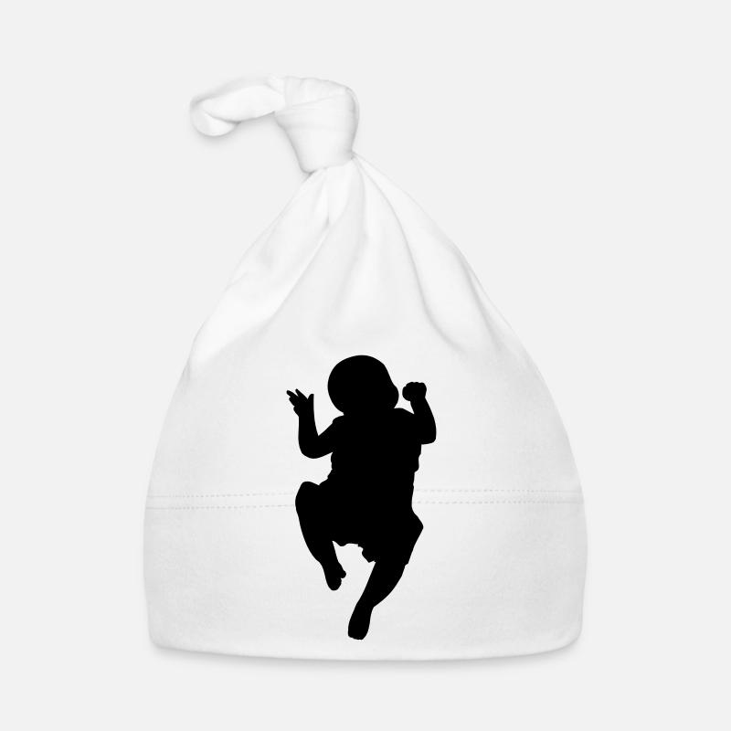 Logo image d’ombre de bébé pour l’annonce de naissance Bonnet bio Bébé