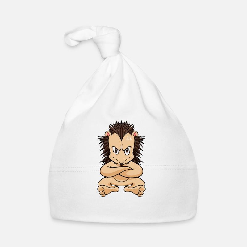Nope Funny Lazy Hedgehog Baby Bio-Mütze