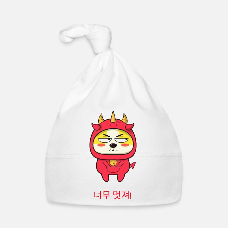 Korean Cute Devil Bonnet bio Bébé