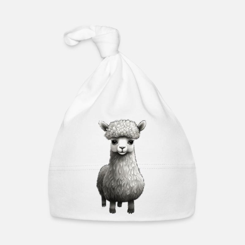 Süßes Alpaka Baby Bio-Mütze