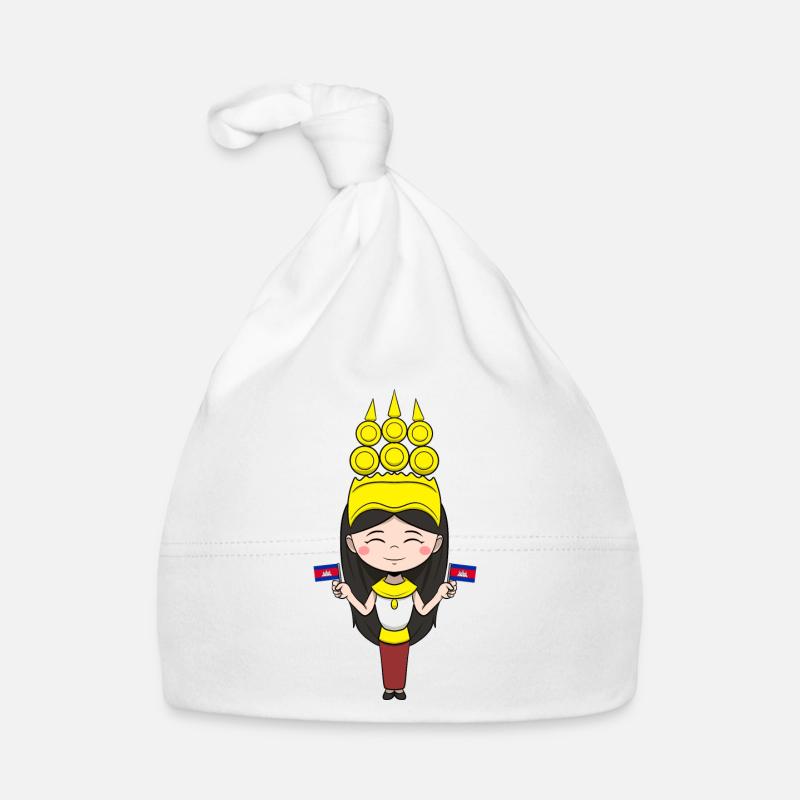 Cambodia Flag Dance Khmer Apsara I Gift Organic Baby Cap