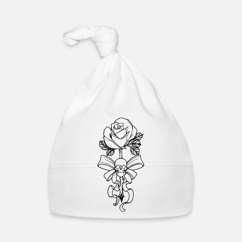 tete de mort Bonnet bio Bébé