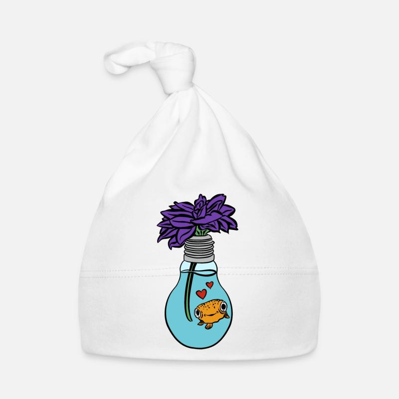 Flower Fish Organic Baby Cap