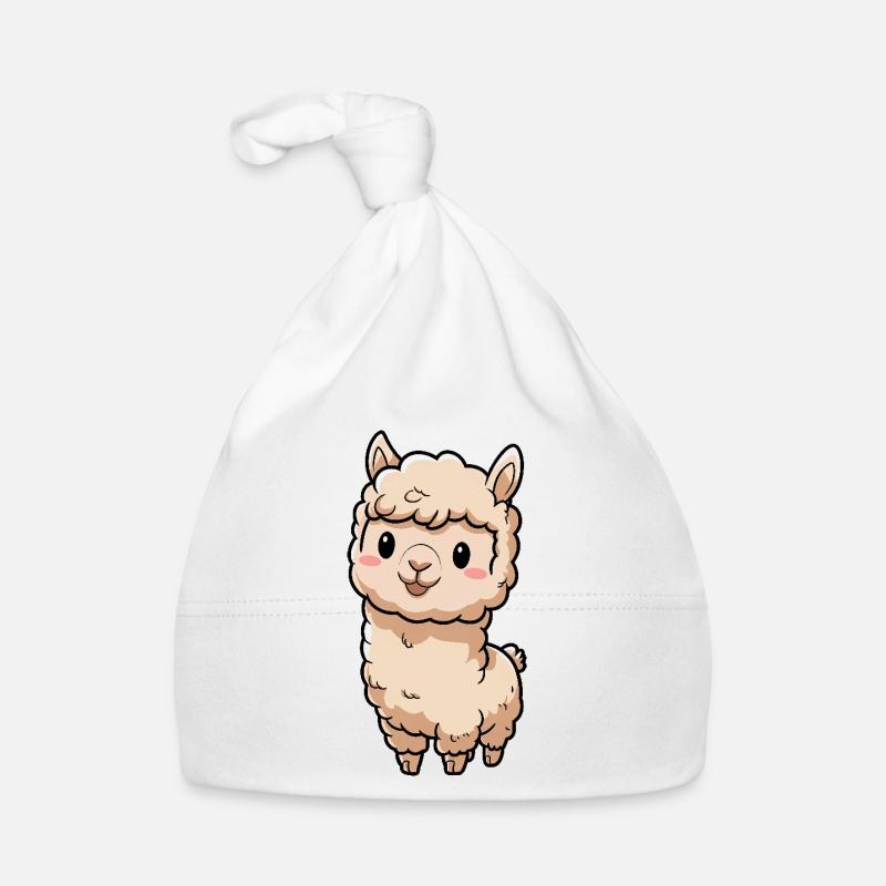 Lama doux Alpaga Chibi Bonnet bio Bébé