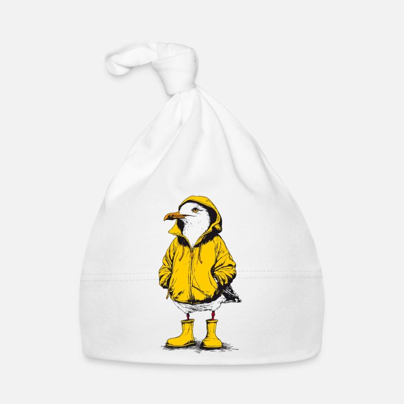 Schiet Wetter Möwe Baby Bio-Mütze