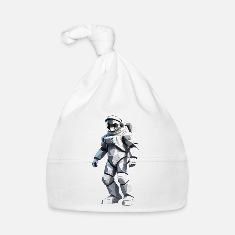 Astronaute - Profession Design Sticker - Bonnet bio Bébé - blanc