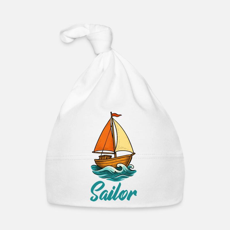 Sailboat Sailor Organic Baby Cap
