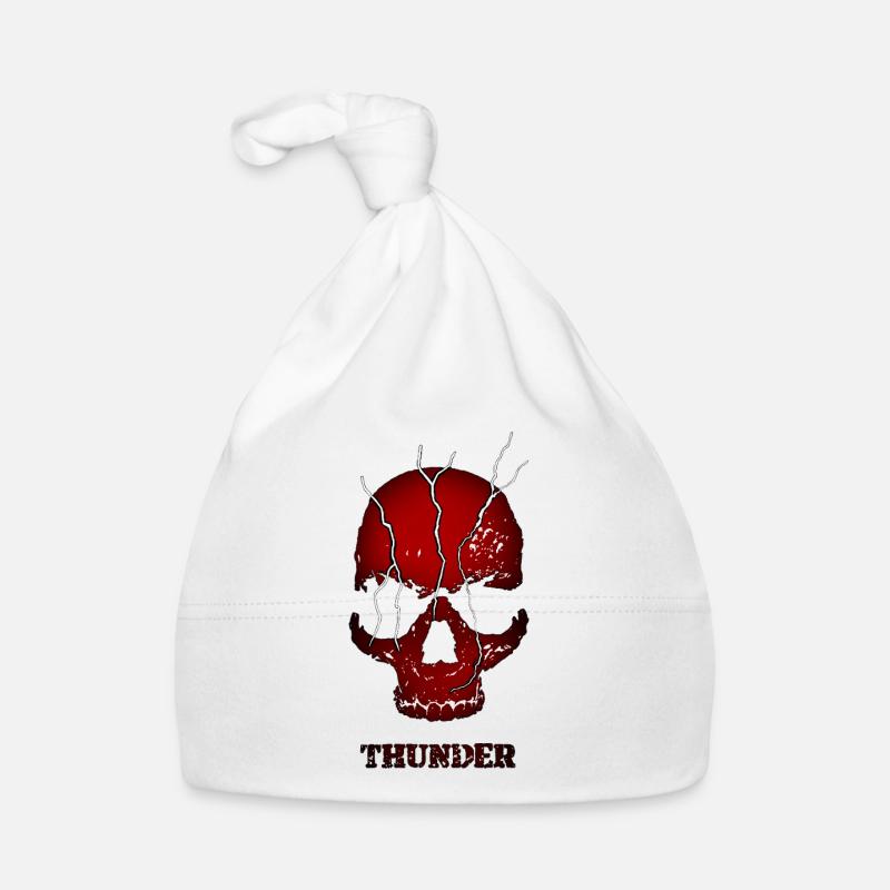 Explodierender Donnerschädel Baby Bio-Mütze