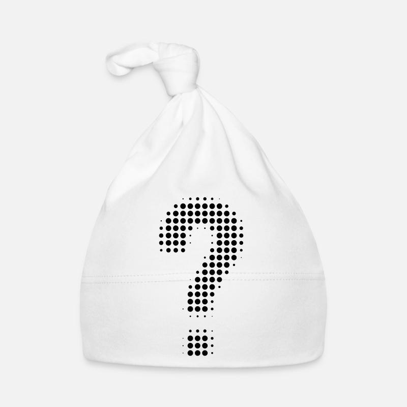 Fragezeichen Pixeloptik Baby Bio-Mütze