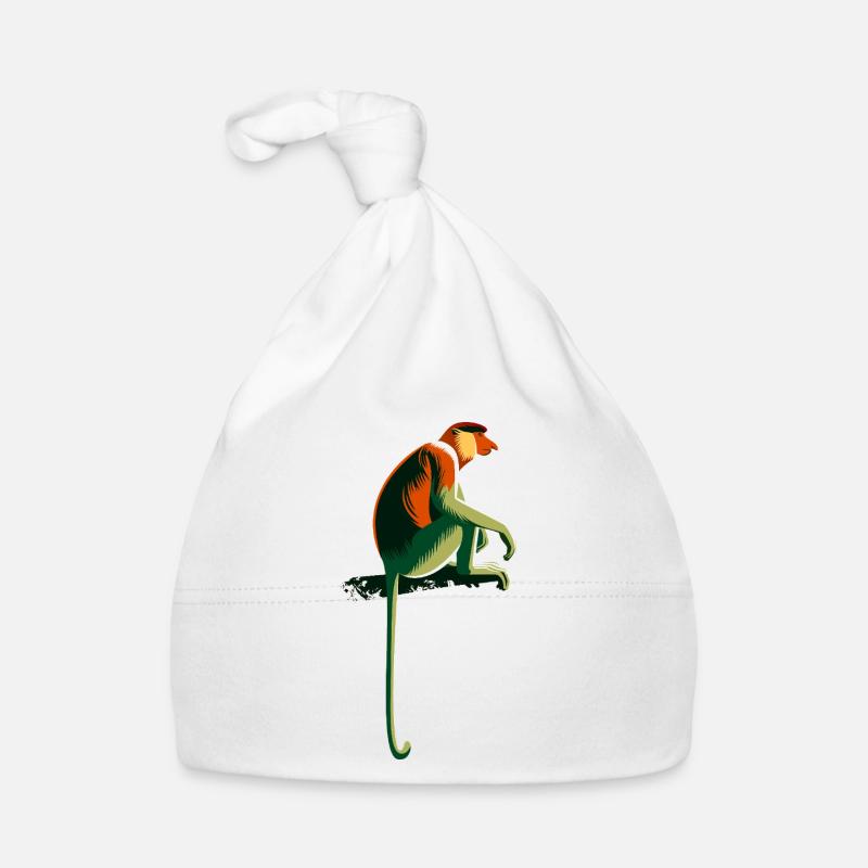 Proboscis monkey Organic Baby Cap