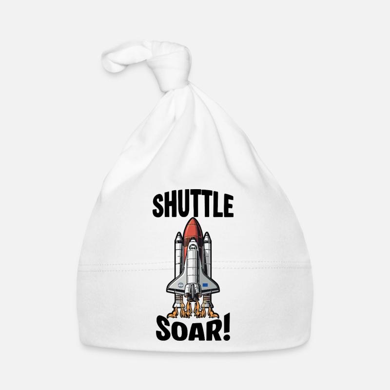 Navette Spatiale Décollage Shuttle Soar Bonnet bio Bébé