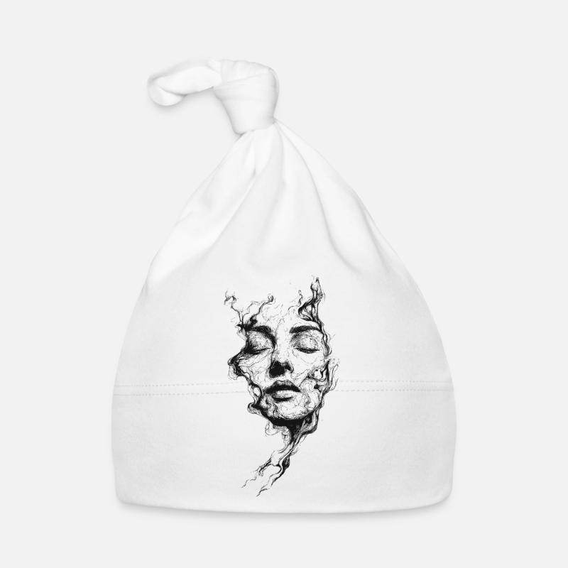 Graphisme d’art du sommeil Bonnet bio Bébé