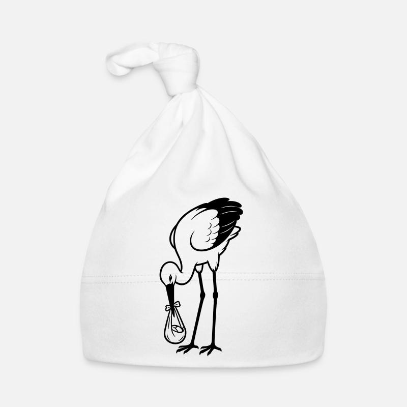 Storch-Baby Baby Bio-Mütze