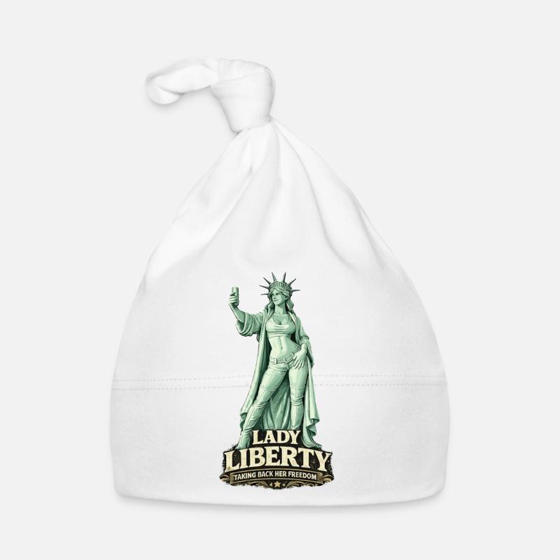  Lady Liberty Taking Back Her Freedom Moderne Baby Bio-Mütze