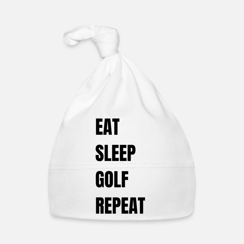 Mange, dors, golf, répéte. Bonnet bio Bébé