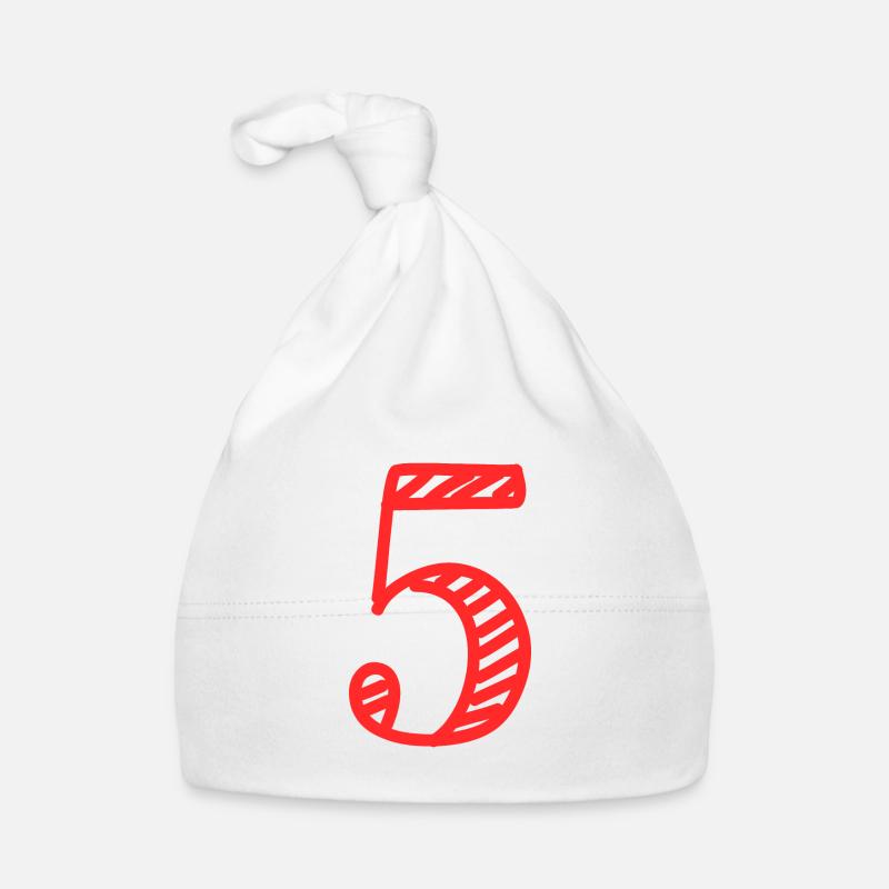 5 ANS. 5e ANNIVERSAIRE. ANNIVERSAIRE 5 ANS. 5 Bonnet bio Bébé