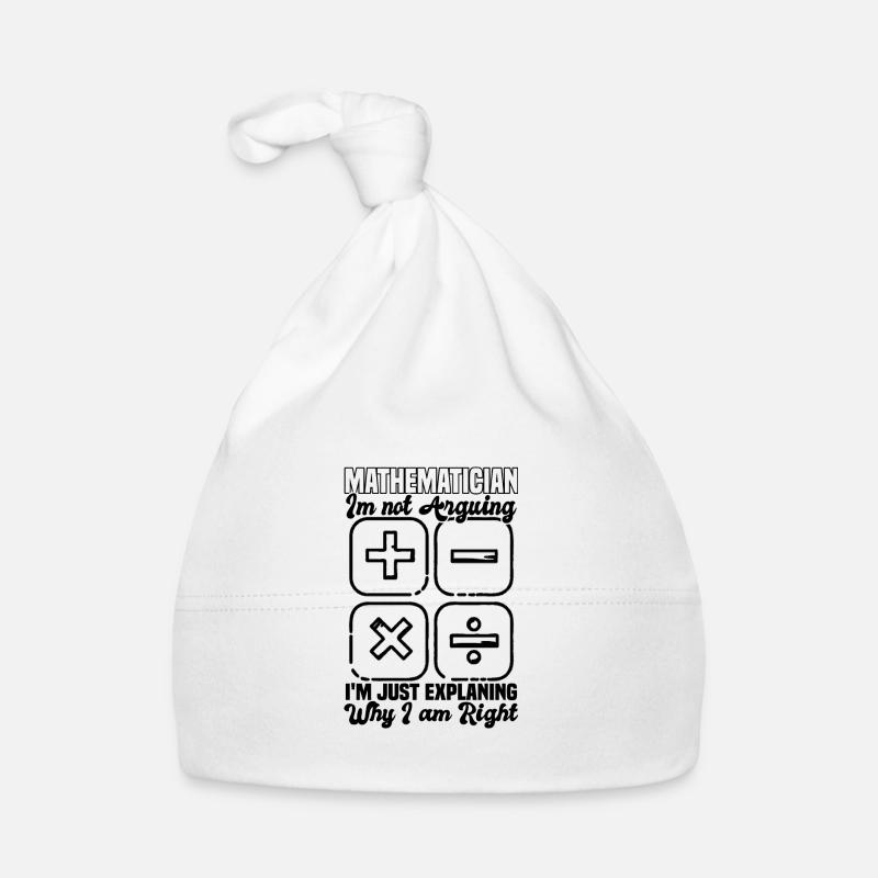 Mathematician Organic Baby Cap