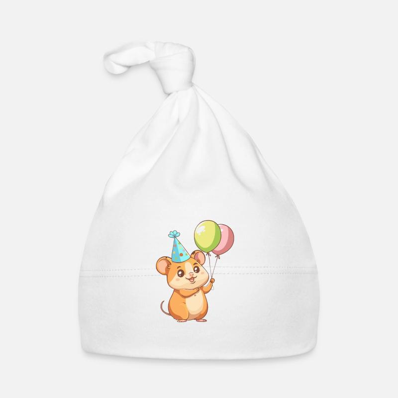 Hamster Birthday Baby Organic Baby Cap