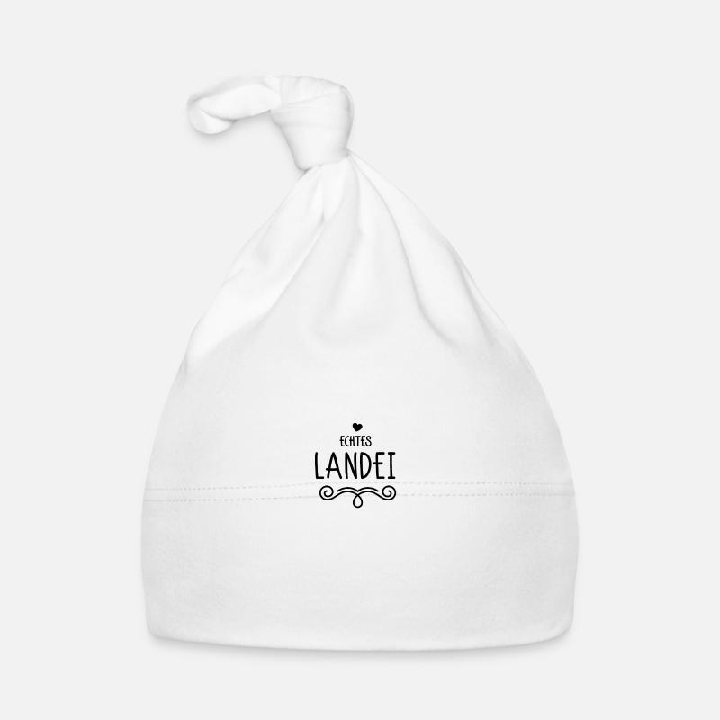 Echtes Landei - Baby Bio-Mütze - Weiß