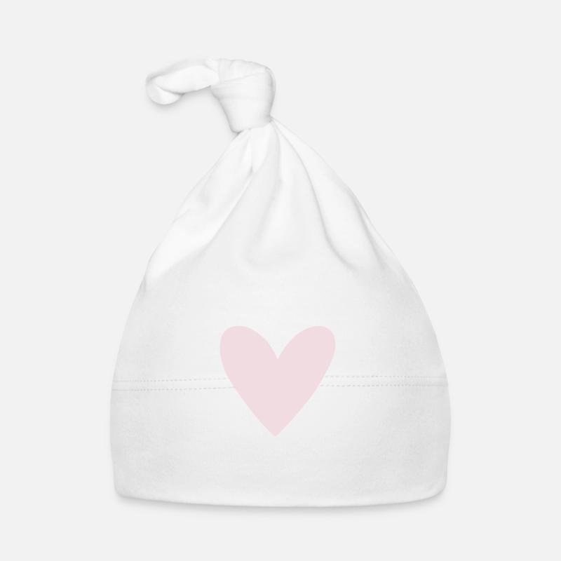 Herz rosa Baby Bio-Mütze