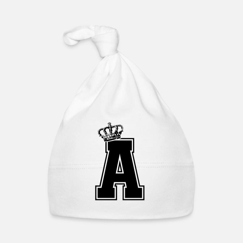 Lettre A King Bonnet bio Bébé