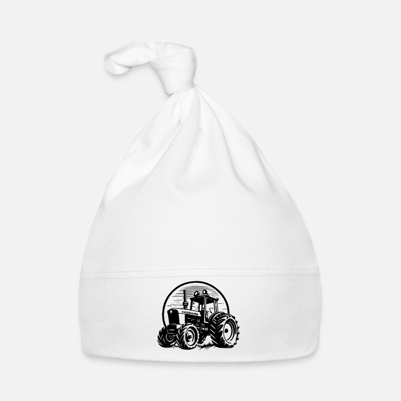 Tractor Organic Baby Cap
