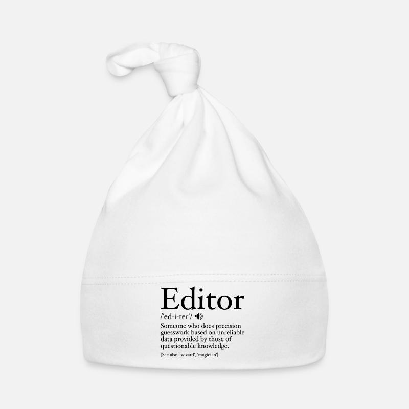 Funny Editor Definition Editor Definition - Editor Organic Baby Cap