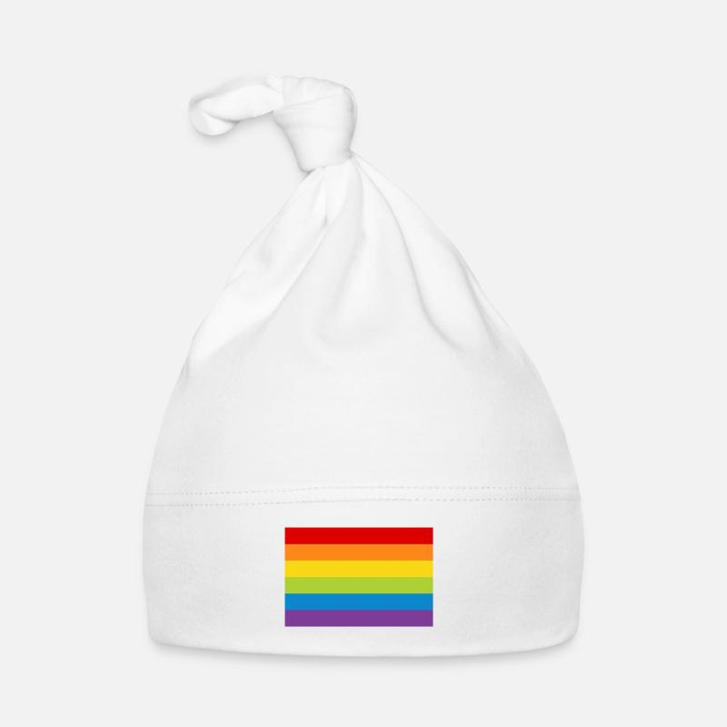 Affiche arc-en-drapeau drapeau LGBT arc-en-ciel Bonnet bio Bébé