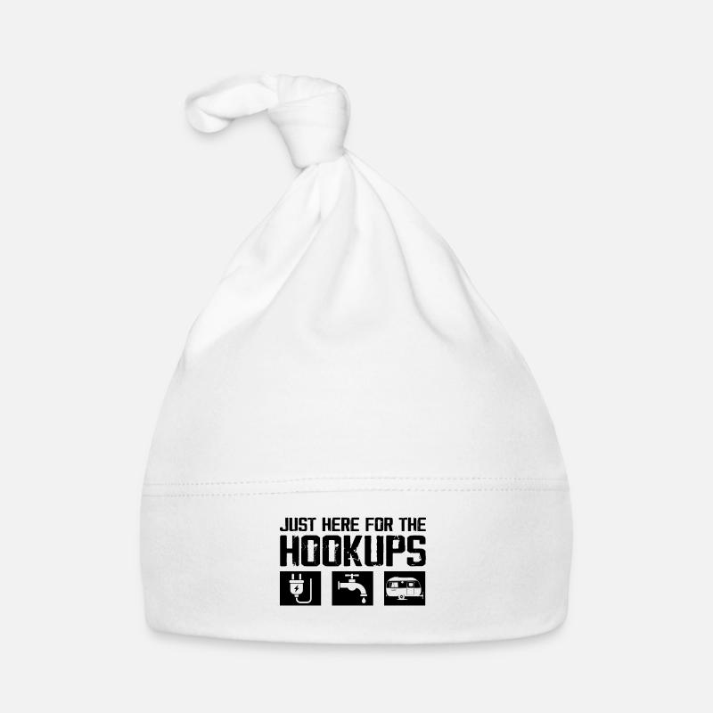 Just Here For The Hookups Caravan Motorhome RV Organic Baby Cap