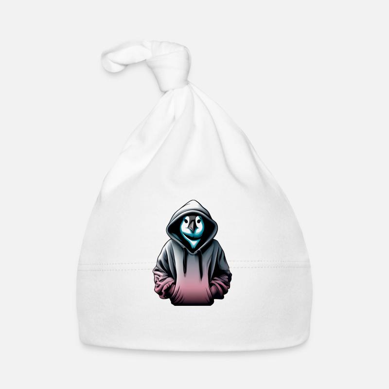 Hacker Pinguin mit Pullover Baby Bio-Mütze