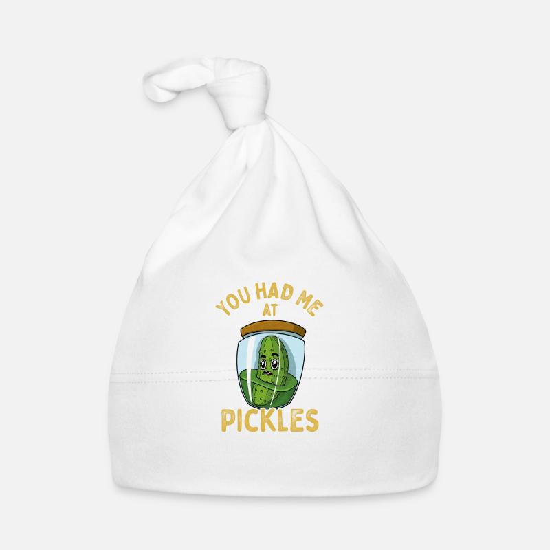 Gewürzgurken Cornichons Spruch Obst Vegan Baby Bio-Mütze