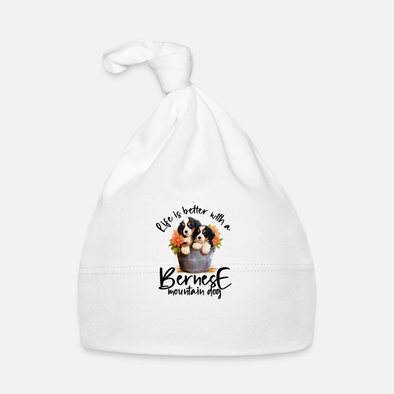 Berner Sennenhund Baby Bio-Mütze