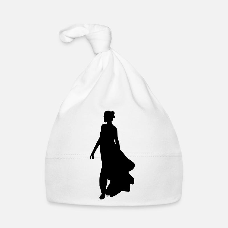 Silhouette silhouette silhouette - Bonnet bio Bébé - blanc