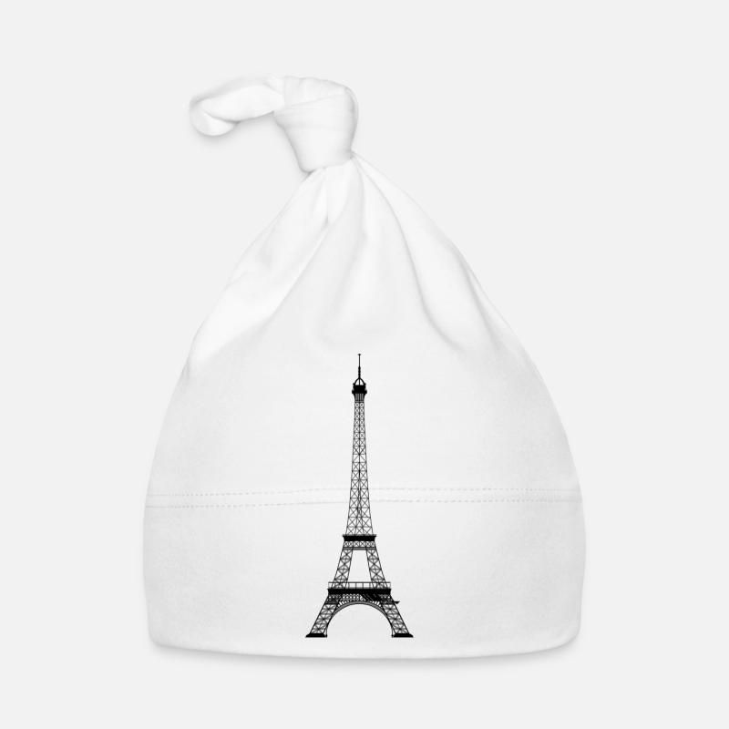 Eiffel Tower Organic Baby Cap