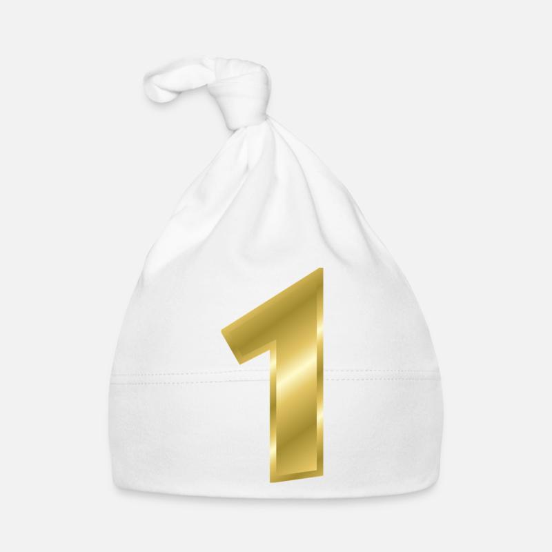 numéro 1 - Bonnet bio Bébé - blanc