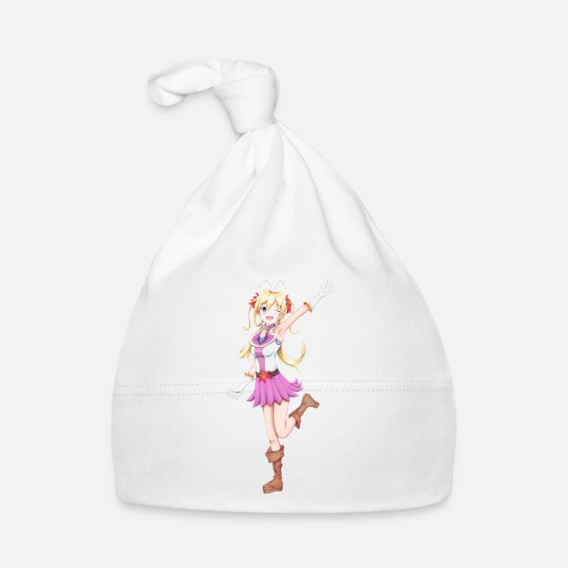 Anime Girl - Bonnet bio Bébé - blanc