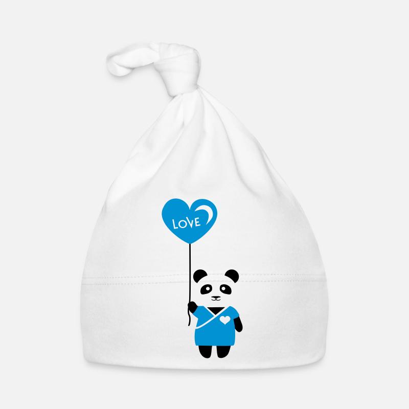 Pärchenshirt "Panda" Junge Baby Bio-Mütze