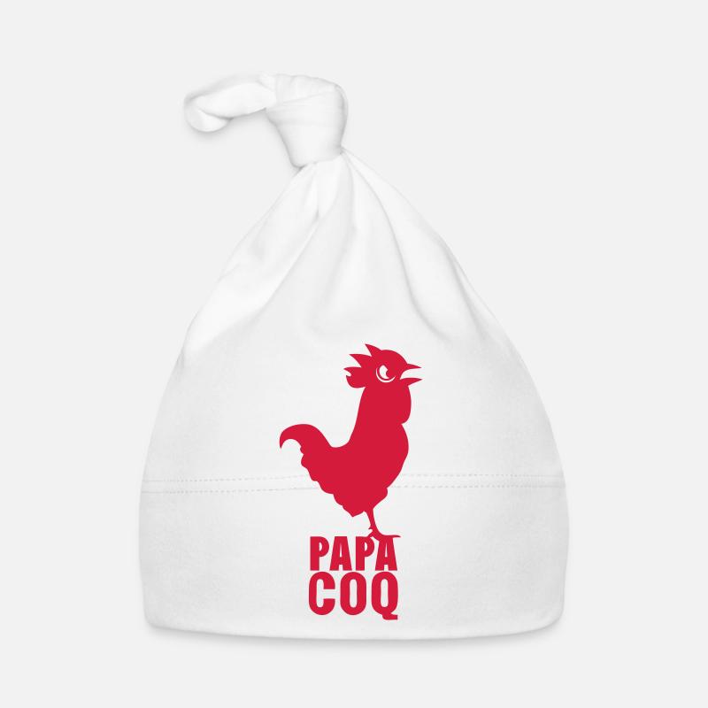 papa coq Bonnet bio Bébé