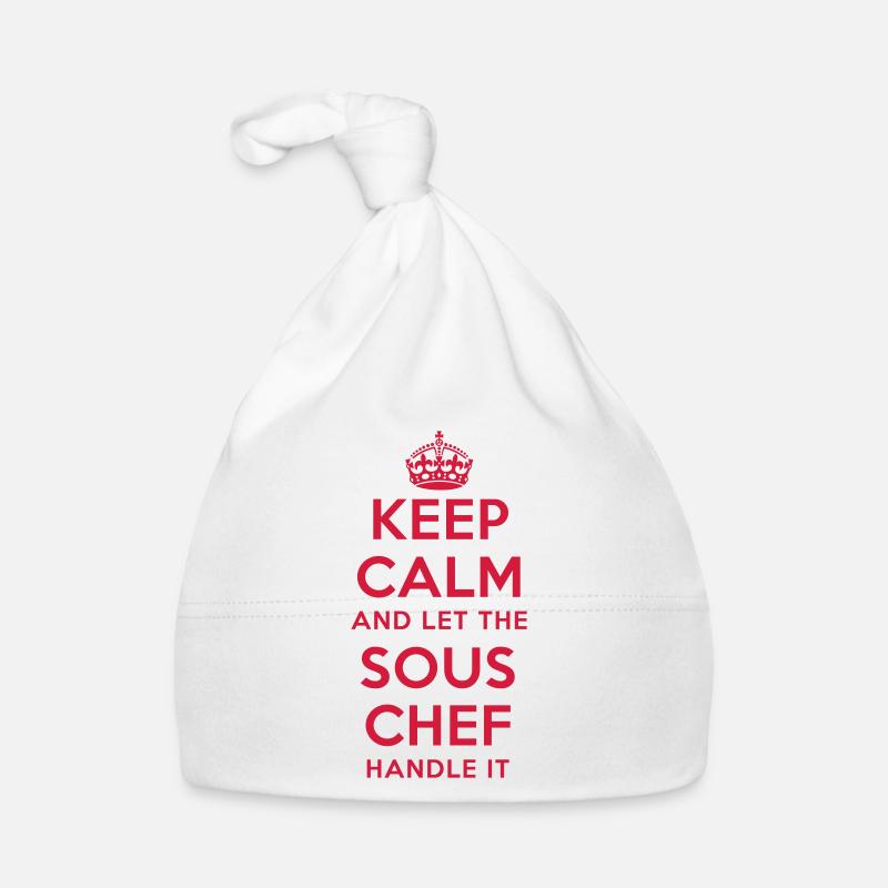 keep calm and let the sous chef handle it Baby Bio-Mütze