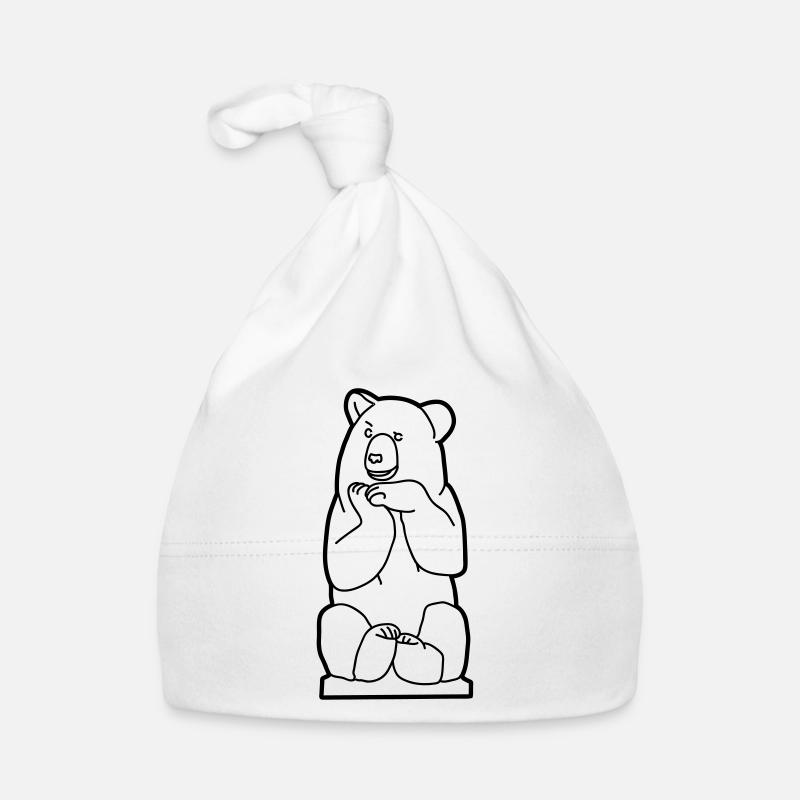 Berliner Bär, sitzend Baby Bio-Mütze