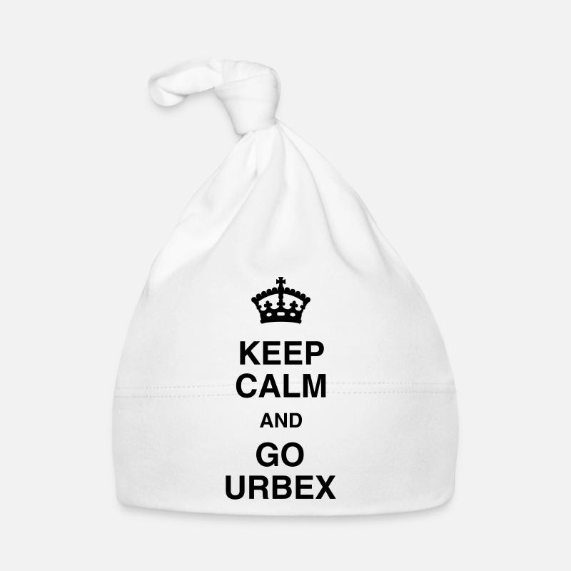 Keep Calm and Go Urbex - Bonnet bio Bébé - blanc