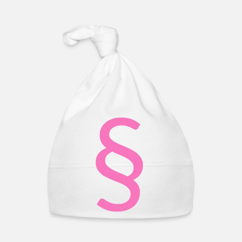 paragraphe rose pour avocate - Bonnet bio Bébé - blanc