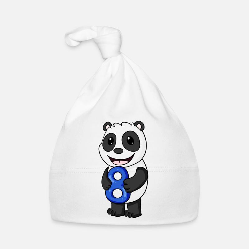 Panda 8 Baby Bio-Mütze
