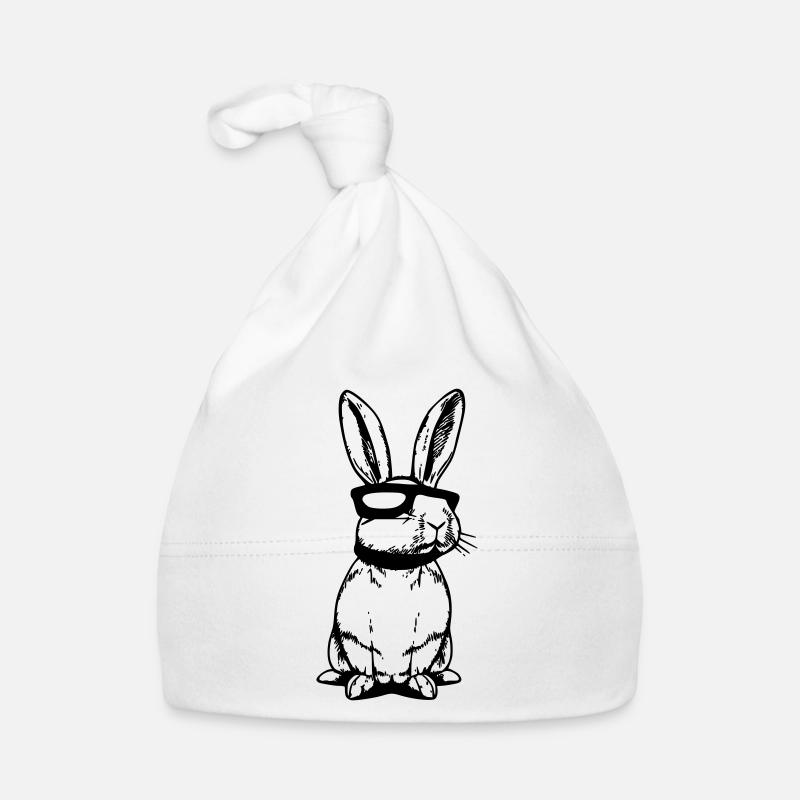 Rabbit Pet Animal Cool Sunglasses Rabbit Vector Organic Baby Cap