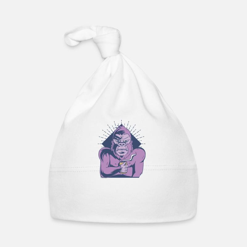 Born To Love Apes Forced To Work Baby Bio-Mütze
