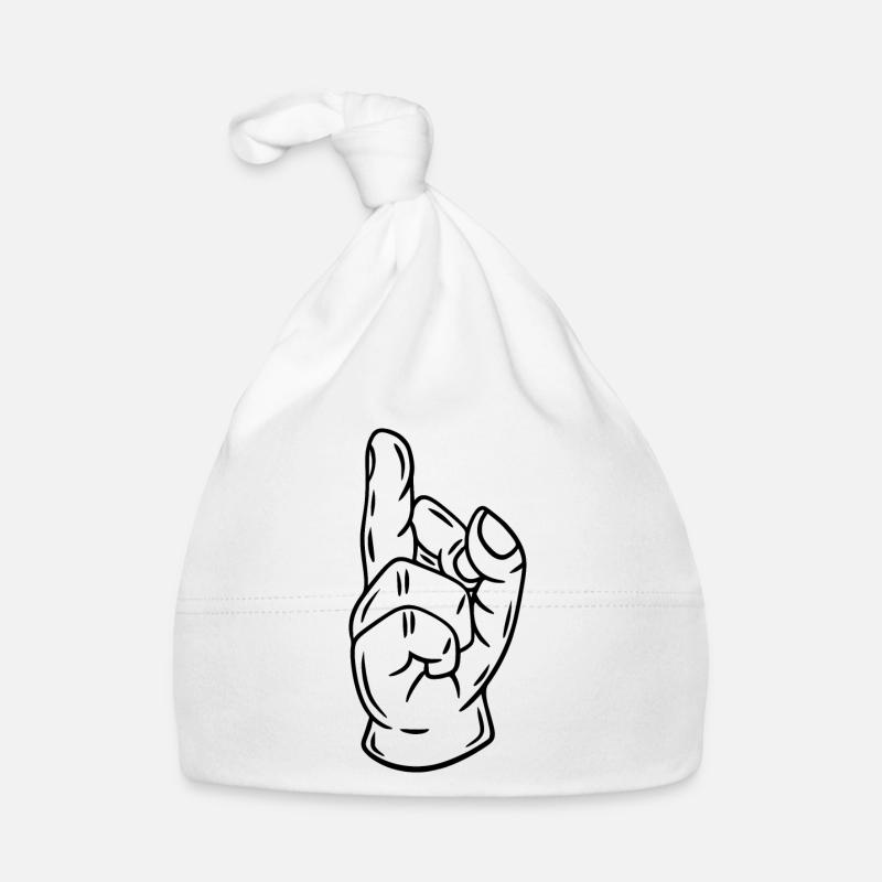 Middle Finger Comic: A Satirical Perspective Organic Baby Cap