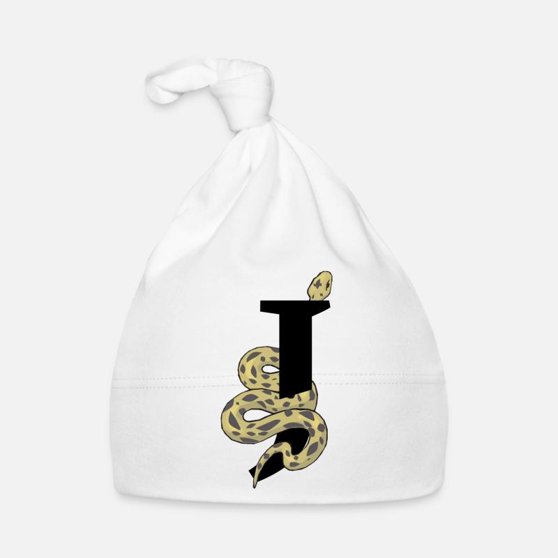 Lettre j serpent Bonnet bio Bébé